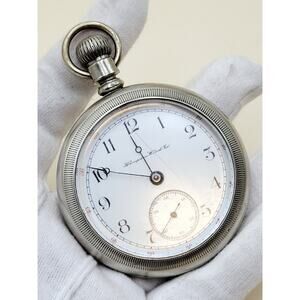 Antique 1901 Dueber Hampden Pocket Watch 18s 17J Canton Ohio Working